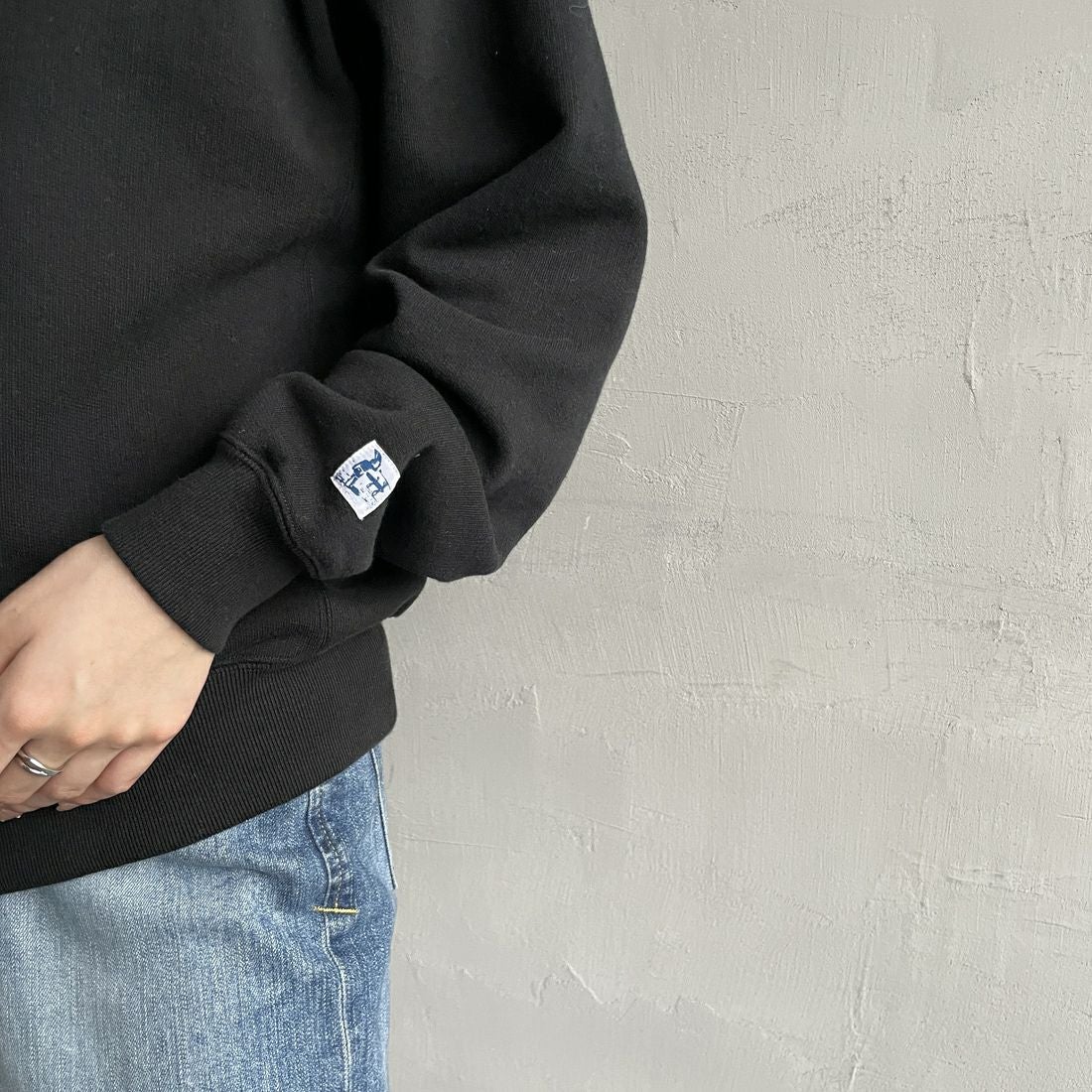 The Endless Summer [エンドレスサマー] 別注 手描き風BUHI バックプリントスウェット [FH-24774502-JF] 01 BLACK