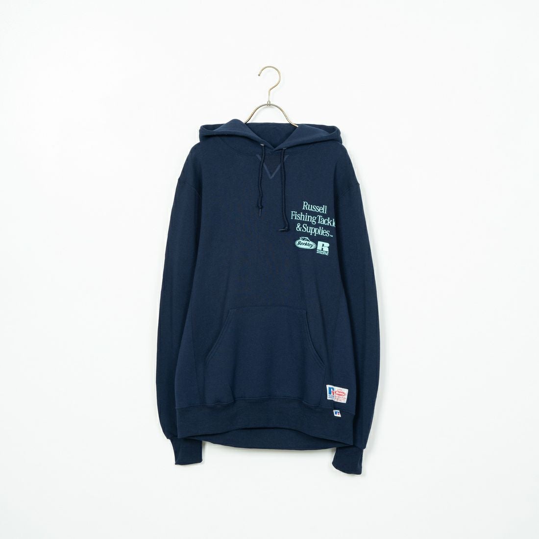 Berkley × RUSSELL ATHLETIC [バークレー × ラッセルアスレチック] 別注 バックプリント スウェットパーカー [RBK-24175IN-JF2] NAVY