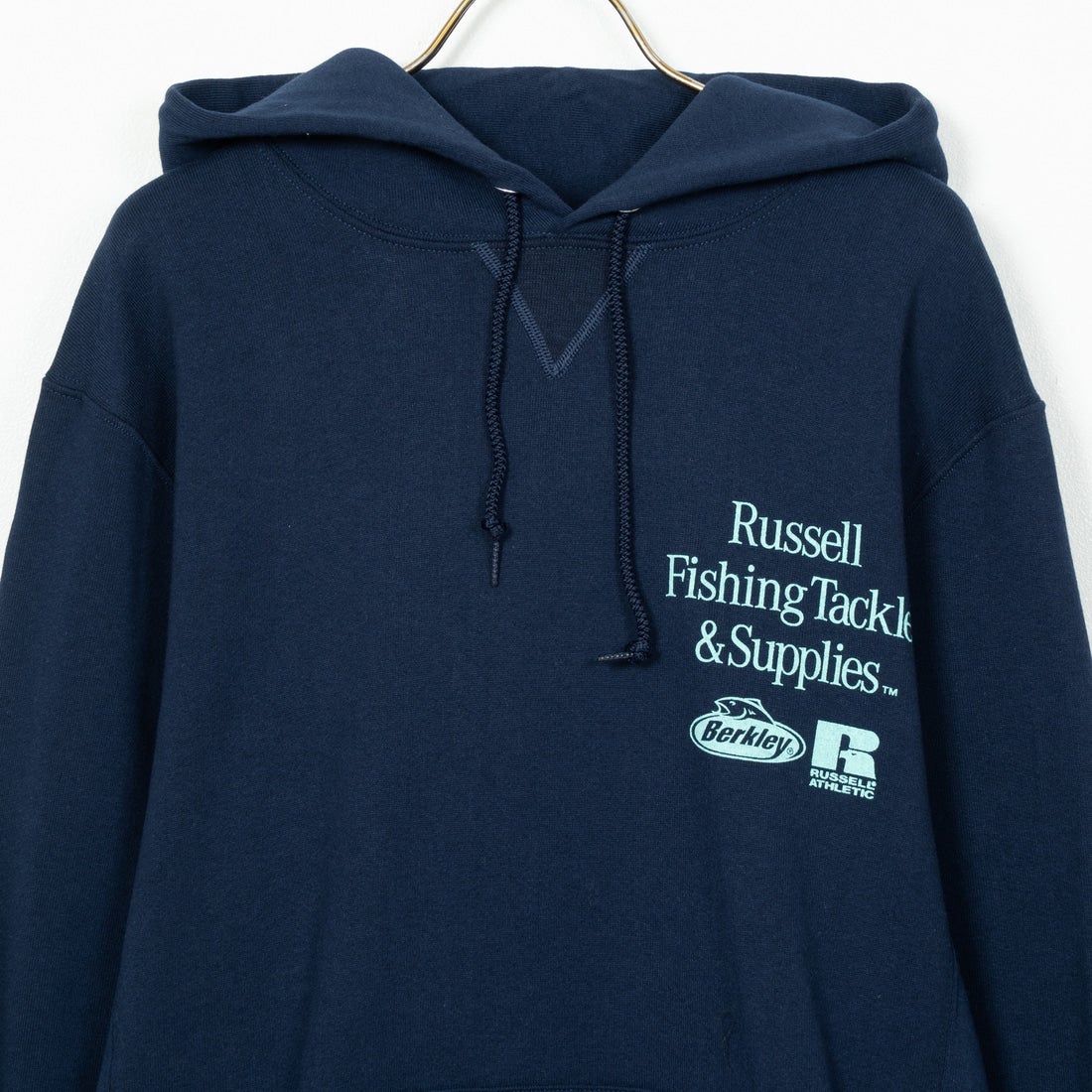 Berkley × RUSSELL ATHLETIC [バークレー × ラッセルアスレチック] 別注 バックプリント スウェットパーカー [RBK-24175IN-JF2] NAVY