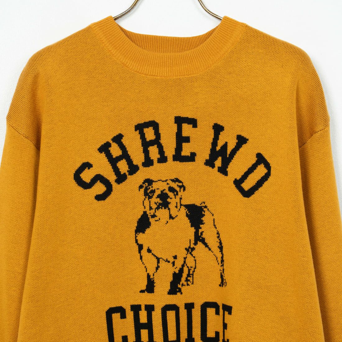 Jeans Factory Clothes [ジーンズファクトリークローズ] ダブルジャガードドックフェイスニット [JFC-244-068] MUSTARD