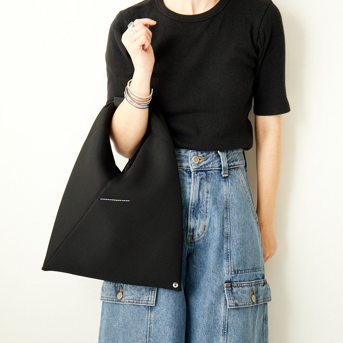 MM6 Maison Margiela [エムエムシックス メゾン マルジェラ] ジャパニーズ ハンドバッグ [S54WD0043-P6414] T8013 BLAC