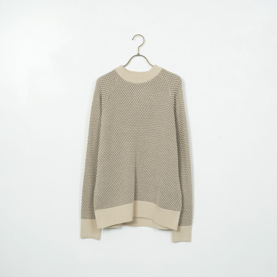 gim × JEANSFACTORY [ジム × ジーンズファクトリー] ウォッシャブルポップコーン編みクルーネックニット [24527589] 303 ｴｸﾘｭ