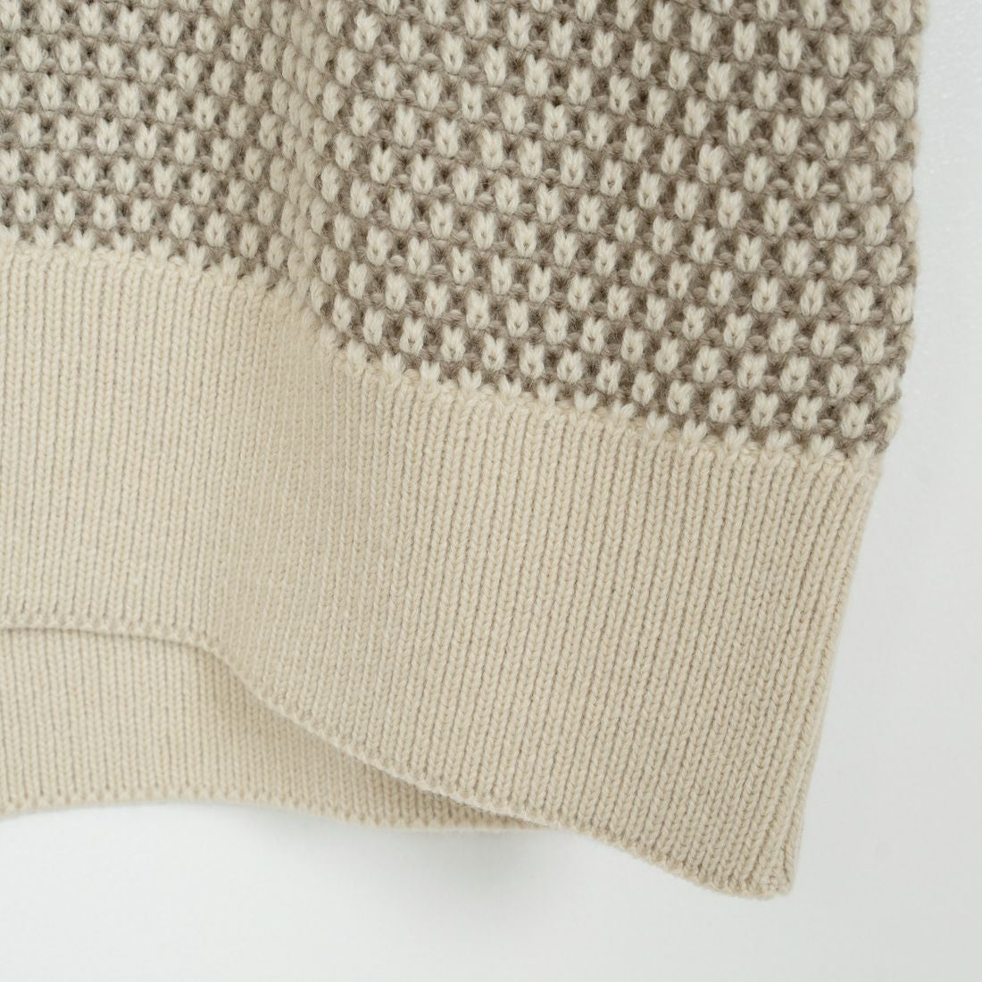 gim × JEANSFACTORY [ジム × ジーンズファクトリー] ウォッシャブルポップコーン編みクルーネックニット [24527589] 303 ｴｸﾘｭ