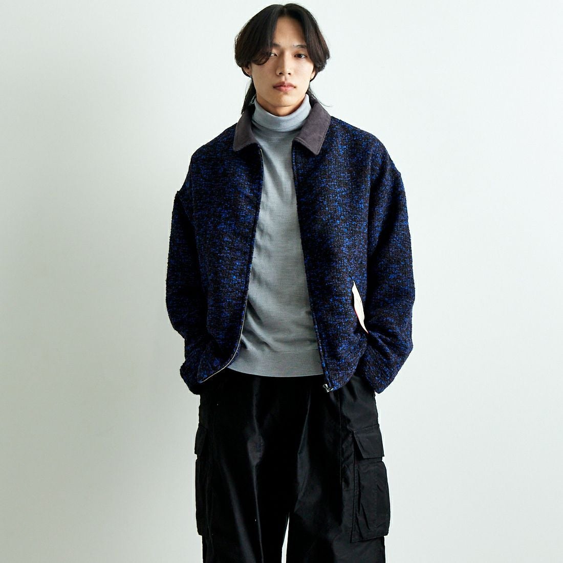 530 BLUE&&モデル身長：179cm 着用サイズ：L&&