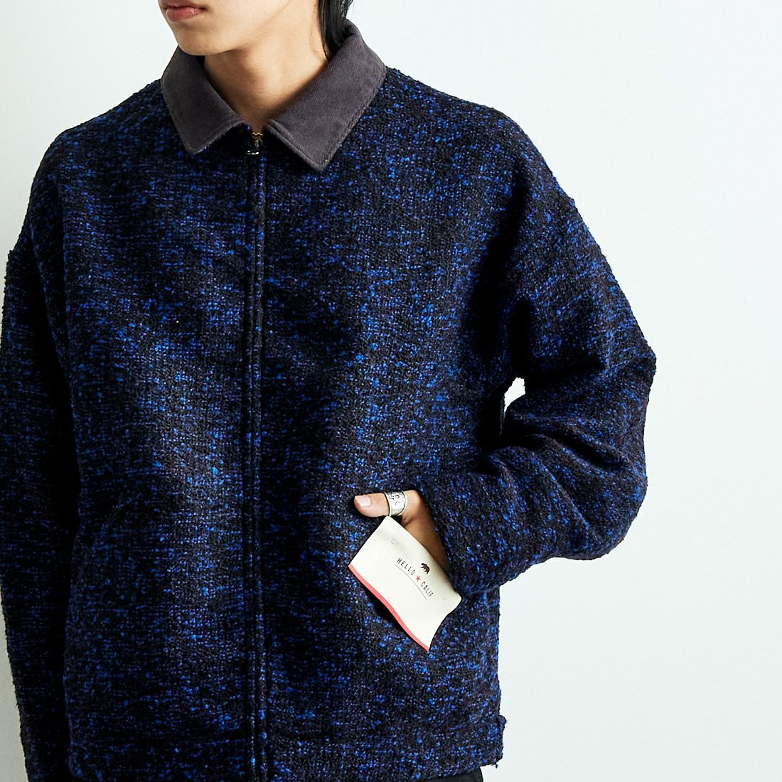 HELLO CALIF [ハローカリフ] リングヤーンショートワークジャケット [HC-244-073] 530 BLUE