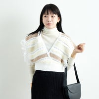 06 O.WHITE&&モデル身長：167cm 着用サイズ：F&&
