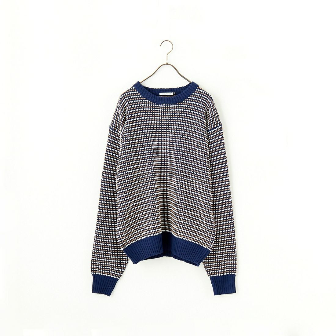 Noir Fabrik [ヌワールファブリック] ポップコーン編み クルーネックニット [NF-244-093] NVY