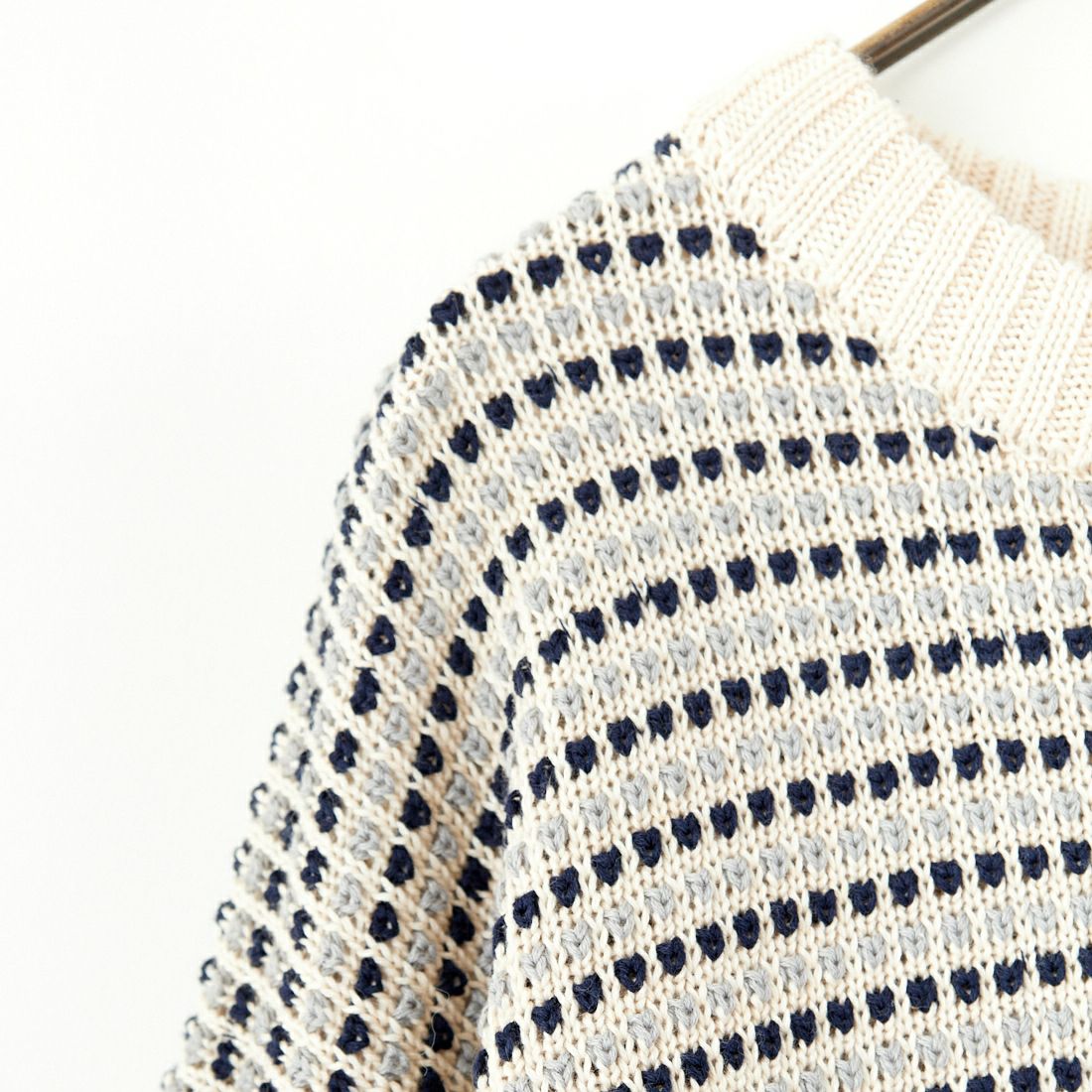 Noir Fabrik [ヌワールファブリック] ポップコーン編み クルーネックニット [NF-244-093] OFF