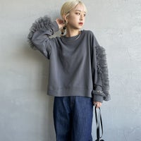 08 CHARCOA&&モデル身長：150cm 着用サイズ：F&&