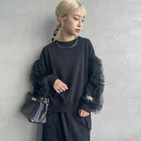 09 BLACK&&モデル身長：150cm 着用サイズ：F&&