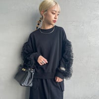 09 BLACK&&モデル身長：150cm 着用サイズ：F&&