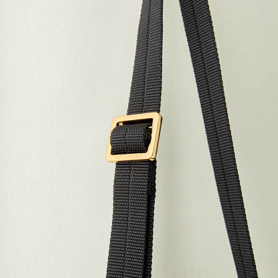 VIOLAd'ORO [ヴィオラドーロ] ノットハンドルナイロントートバッグ [V-2174] TAUPE/BLK