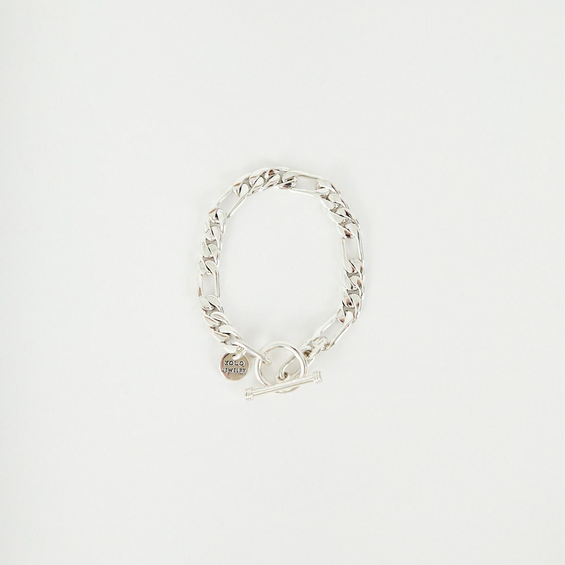 XOLO JEWELRY [ショロジュエリー] FIGARO LINK 8mmブレスレット [XOB006-19] SILVER