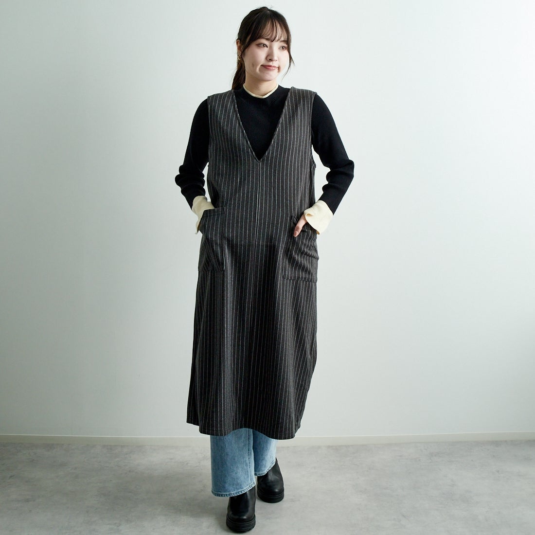 14 ｸﾞﾚｰｽﾄﾗ&&モデル身長：167cm 着用サイズ：F&&