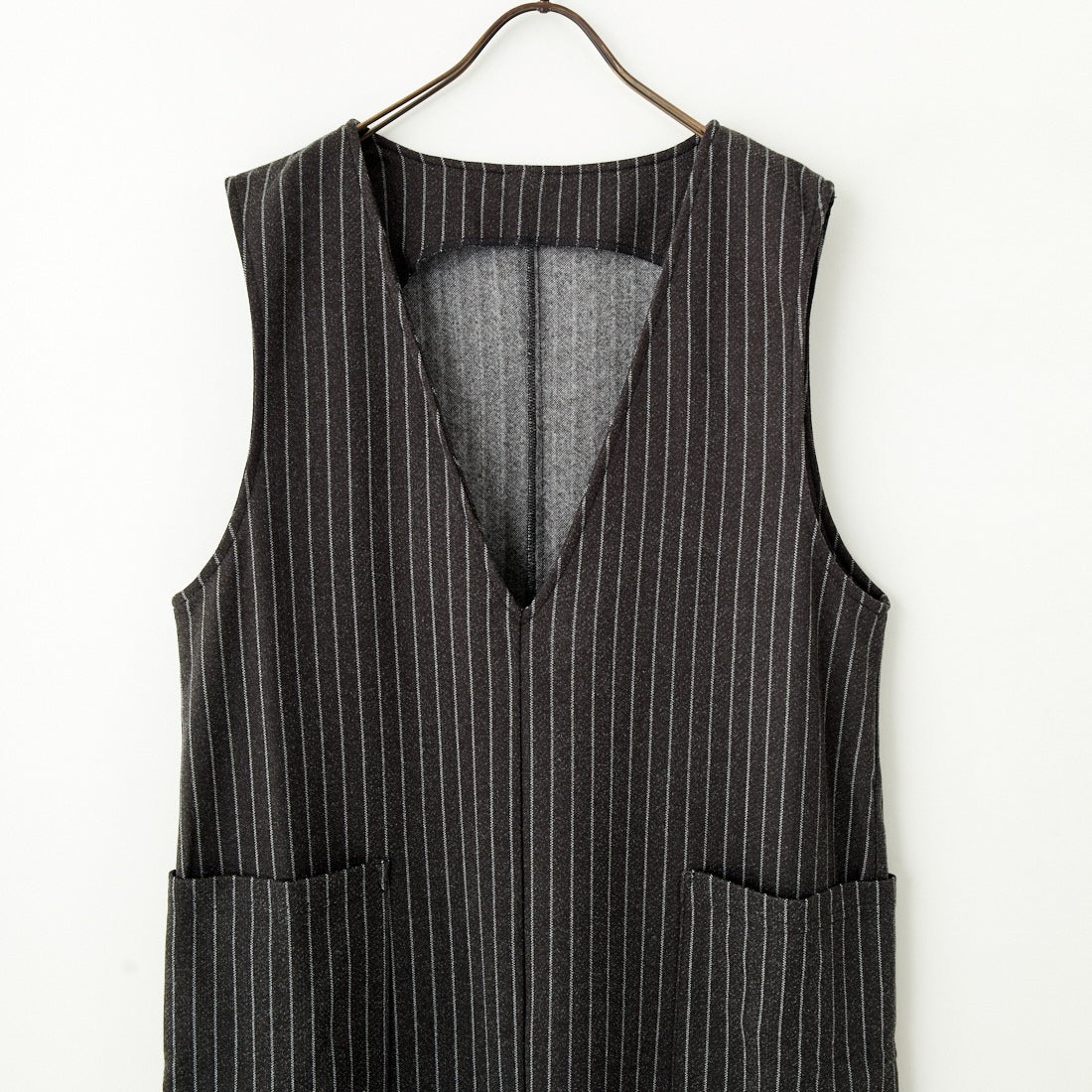 Jf Ready Made [ジェイエフレディメイド] Vネックワンピース [8544706-01] 14 ｸﾞﾚｰｽﾄﾗ