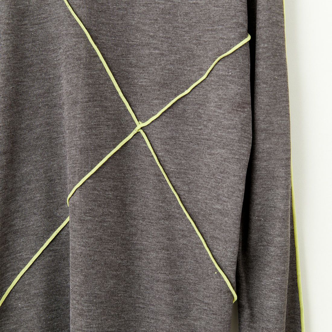 Jf Ready Made [ジェイエフレディメイド] 2WAY配色ラインインナー [999-22108] ﾓｸｸﾞﾚｰ/ﾗｲﾑ