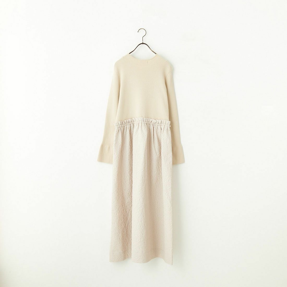 Jeans Factory Clothes [ジーンズファクトリークローズ] ニットエンボスドッキングワンピース [11243812] ｴｸﾘｭ