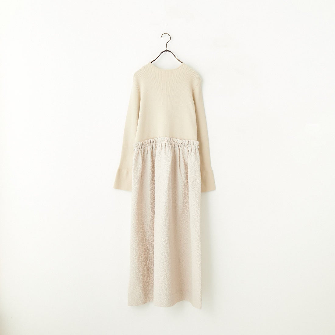 Jeans Factory Clothes [ジーンズファクトリークローズ] ニットエンボスドッキングワンピース [11243812] ｴｸﾘｭ