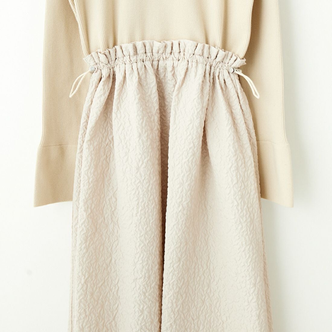 Jeans Factory Clothes [ジーンズファクトリークローズ] ニットエンボスドッキングワンピース [11243812] ｴｸﾘｭ