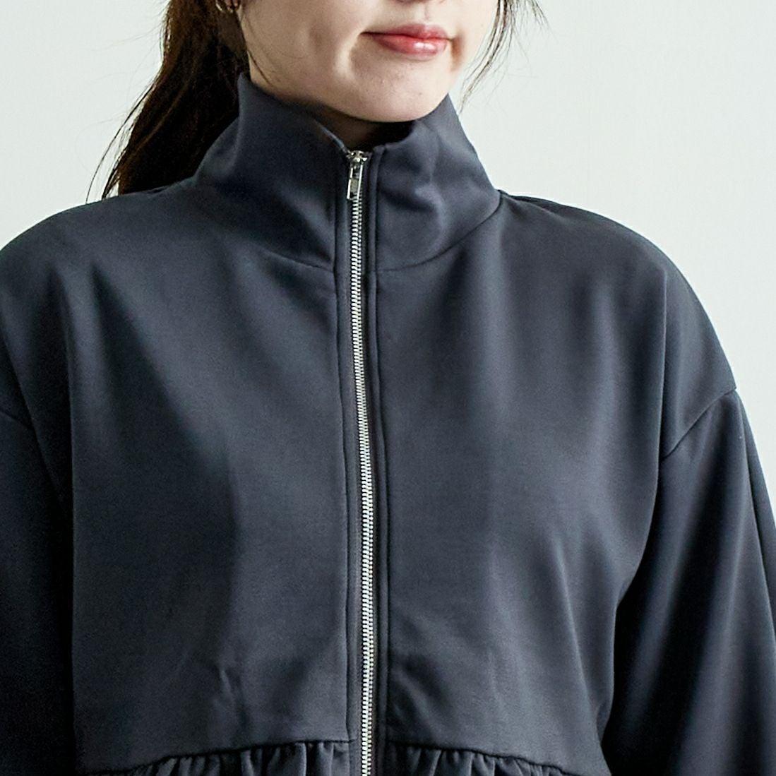 Jeans Factory Clothes [ジーンズファクトリークローズ] ダンボールニットスタンドブルゾン [7645518] C.GRAY