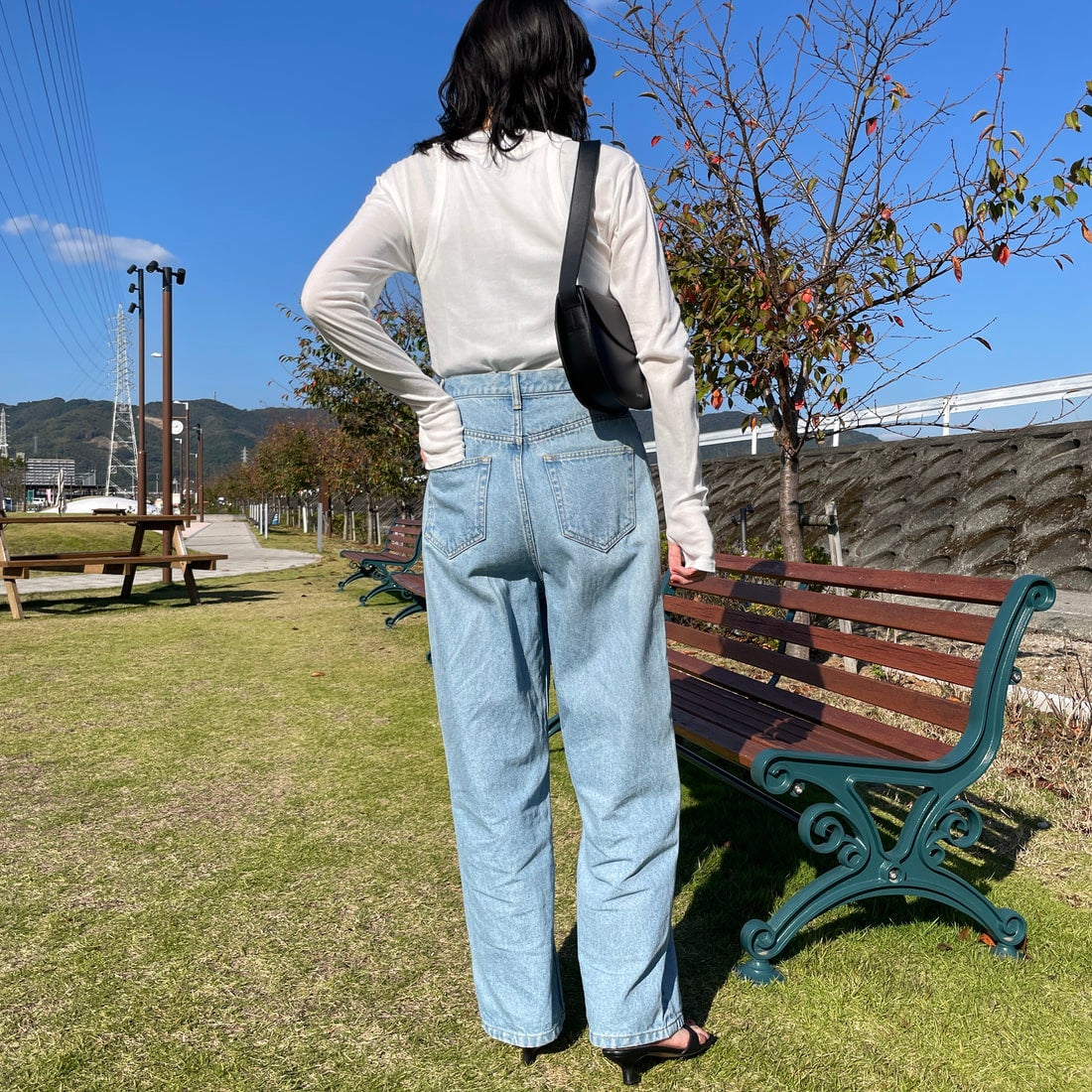 Robert P.Miller [ロバートピーミラー] 別注 2ピース タンクトップレイヤードシアーカットソー [RM251-1151IN-JF] OFF WHITE &&モデル身長：160cm 着用サイズ：F&&