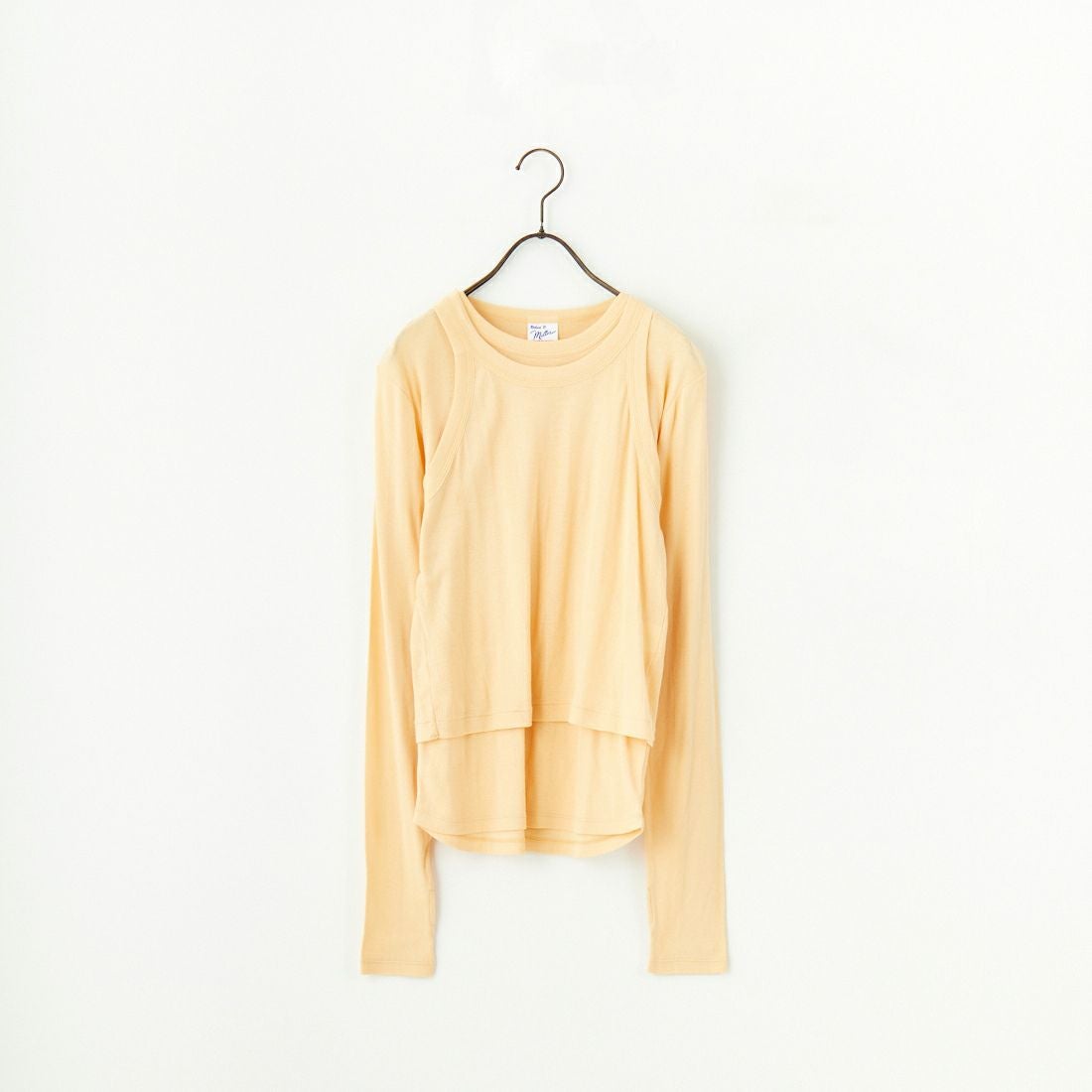 Robert P.Miller [ロバートピーミラー] 別注 2ピース タンクトップレイヤードシアーカットソー [RM251-1151IN-JF] APRICOT