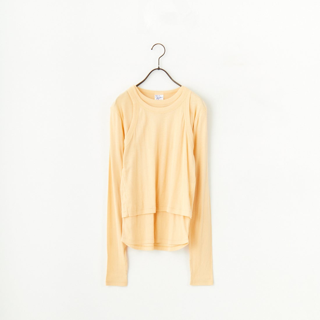 Robert P.Miller [ロバートピーミラー] 別注 2ピース タンクトップレイヤードシアーカットソー [RM251-1151IN-JF] APRICOT