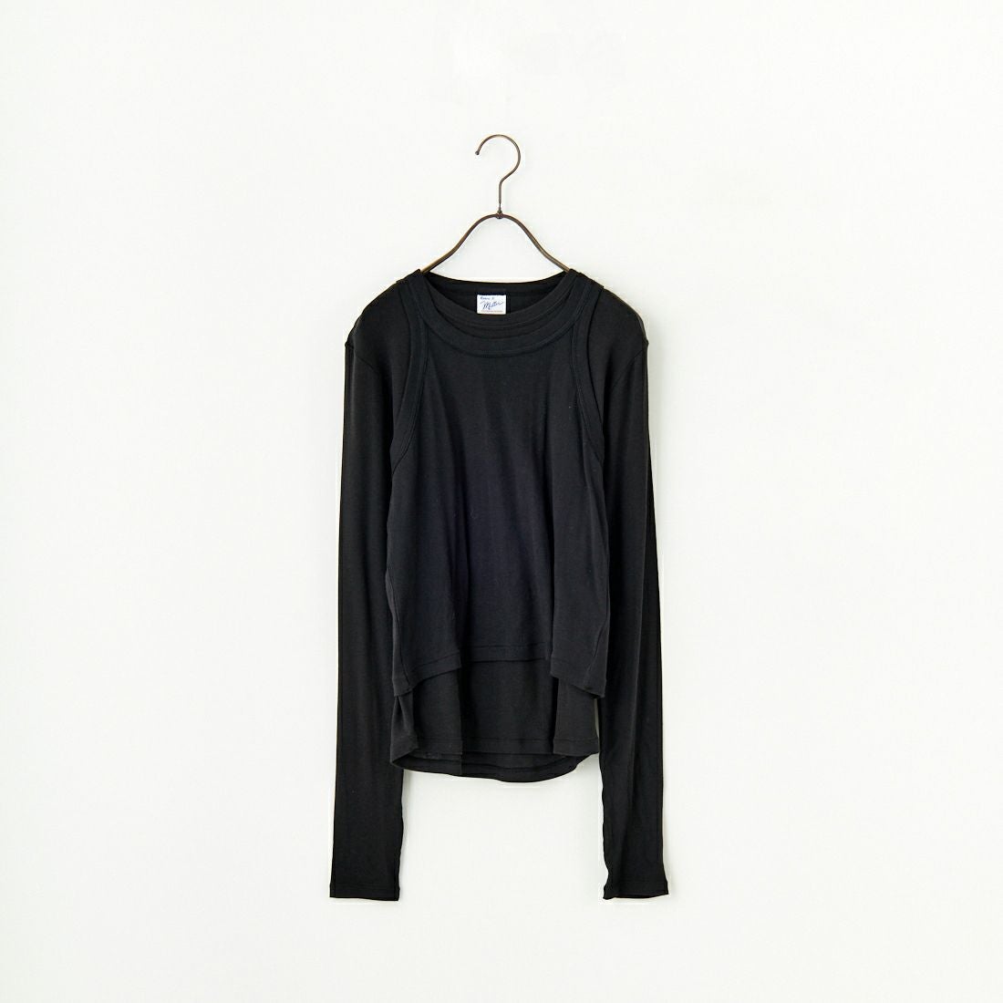 Robert P.Miller [ロバートピーミラー] 別注 2ピース タンクトップレイヤードシアーカットソー [RM251-1151IN-JF] BLACK