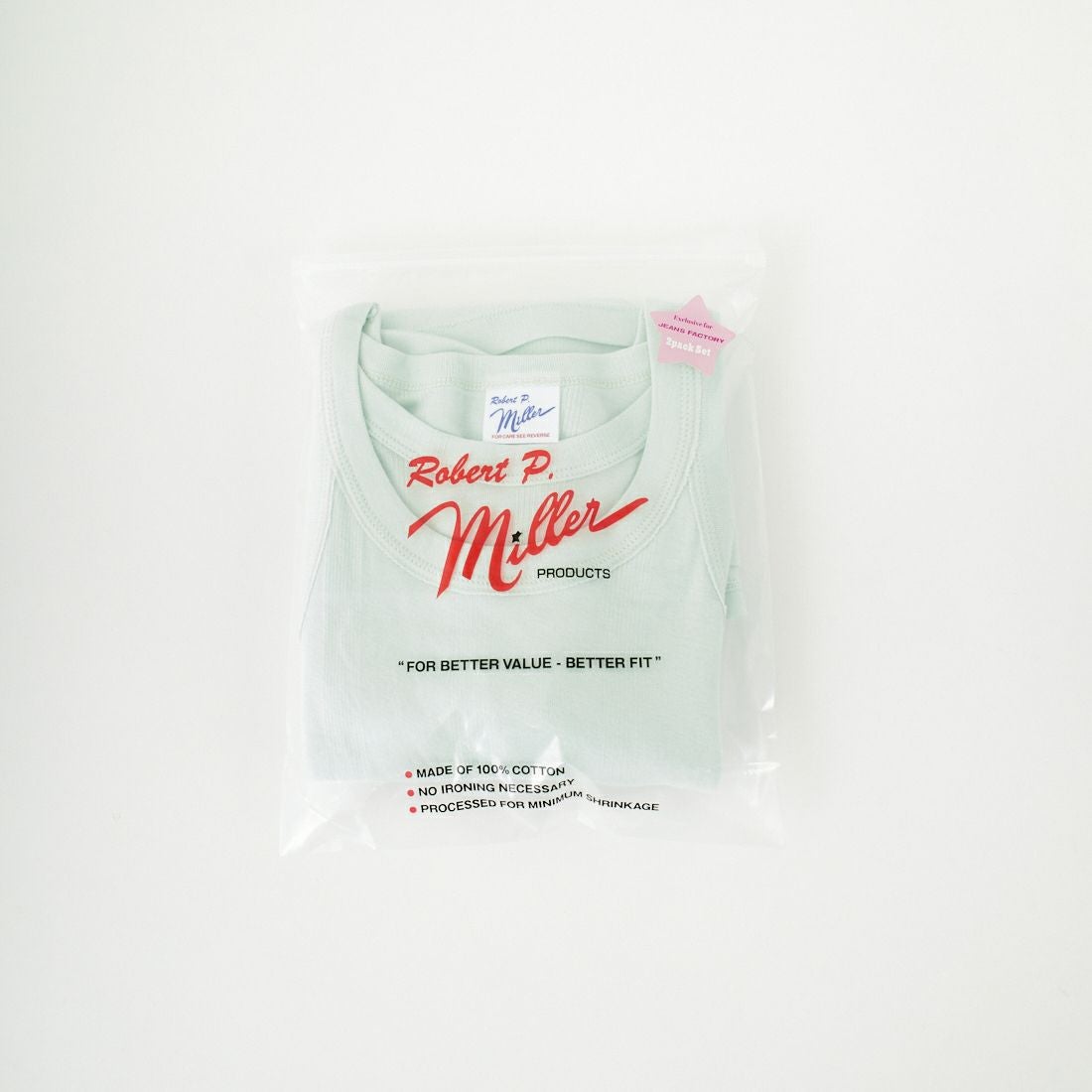 Robert P.Miller [ロバートピーミラー] 別注 2ピース タンクトップレイヤードシアーカットソー [RM251-1151IN-JF] MELON