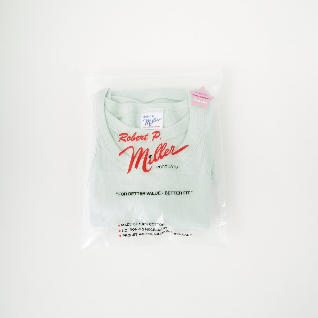 Robert P.Miller [ロバートピーミラー] 別注 2ピース タンクトップレイヤードシアーカットソー [RM251-1151IN-JF] MELON