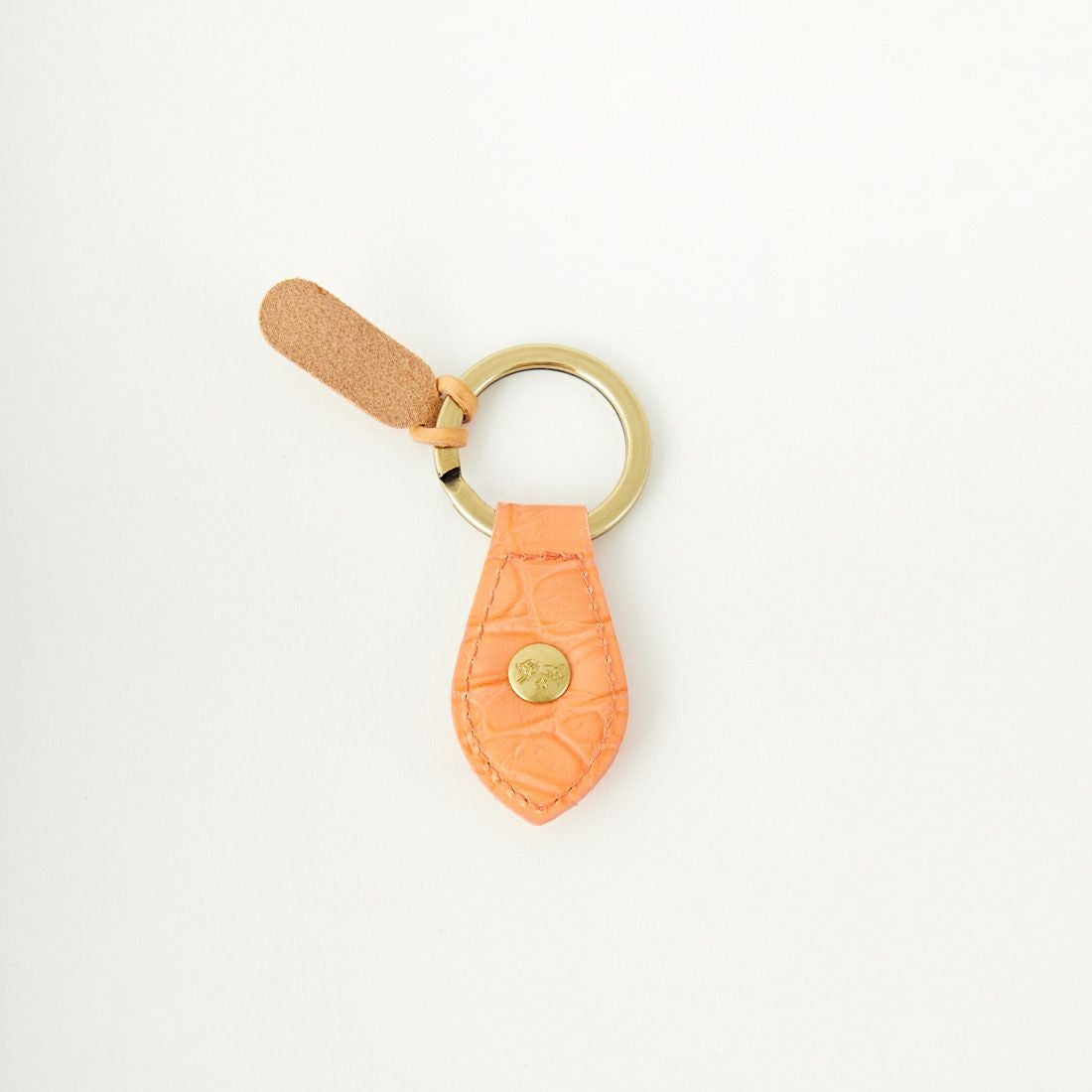 IL BISONTE [イルビゾンテ] クロコ エンボスドレザーキーリング [5432409250] 62 SALMONE