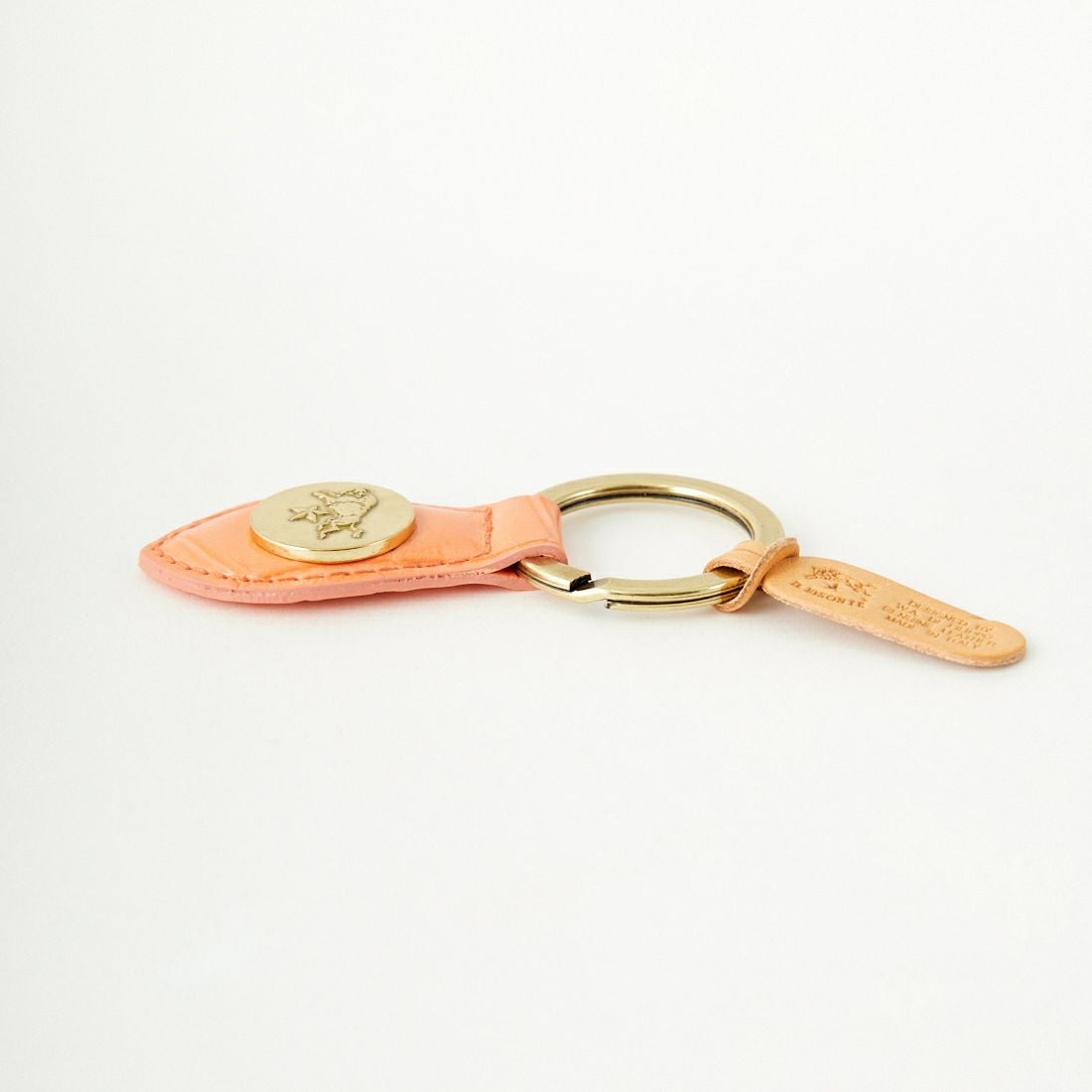 IL BISONTE [イルビゾンテ] クロコ エンボスドレザーキーリング [5432409250] 62 SALMONE