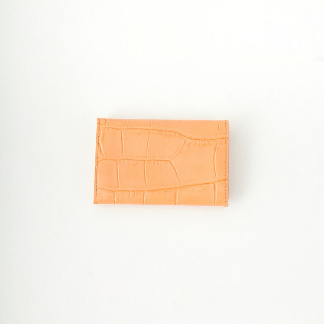 IL BISONTE [イルビゾンテ] クロコ エンボスドレザーカードケース [5402305593] 62 SALMONE