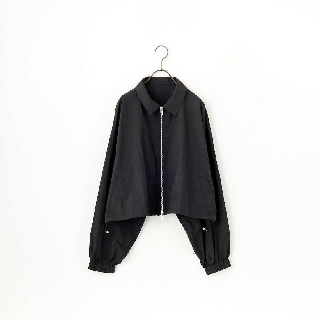 Jeans Factory Clothes [ジーンズファクトリークローズ] ナイロンワイドショートブルゾン [IN1-JK-5] ﾌﾞﾗｯｸ