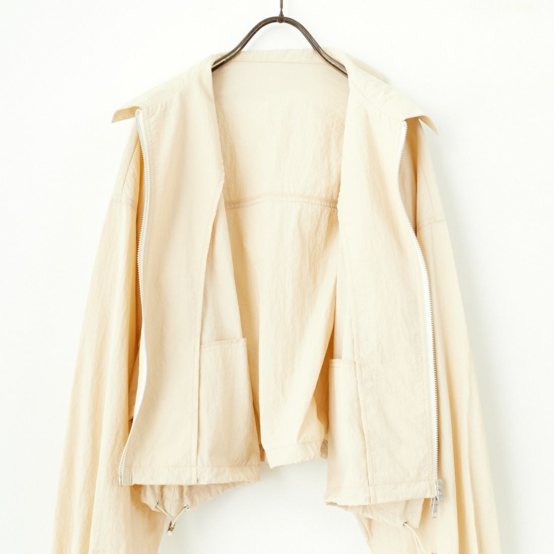 Jeans Factory Clothes [ジーンズファクトリークローズ] ナイロンワイドショートブルゾン [IN1-JK-5] ﾍﾞｰｼﾞｭ