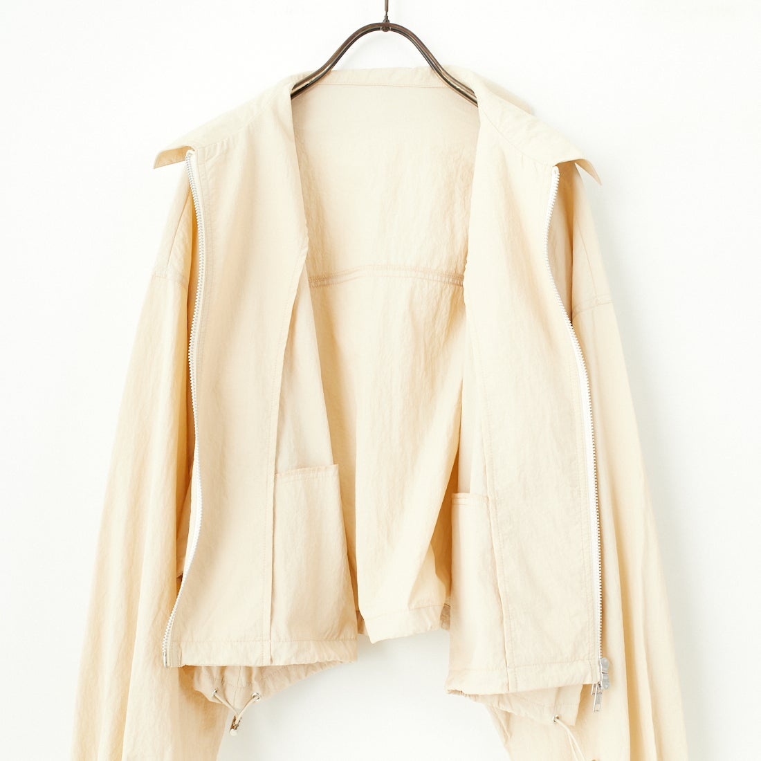 Jeans Factory Clothes [ジーンズファクトリークローズ] ナイロンワイドショートブルゾン [IN1-JK-5] ﾍﾞｰｼﾞｭ