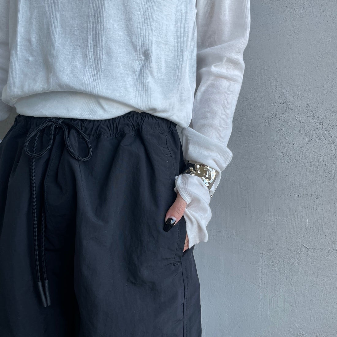 FRED PERRY [フレッドペリー] 別注 ワンポイントロゴ刺繍ショートパンツ [FPM-25S-001-JF] BLK/GRN