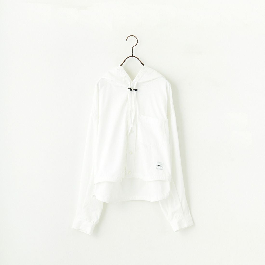 Americana × JEANS FACTORY [アメリカーナ × ジーンズファクトリー] 別注 ショート丈 フードシャツジャケット [ASO-L-779-1-JF] ﾎﾜｲﾄ