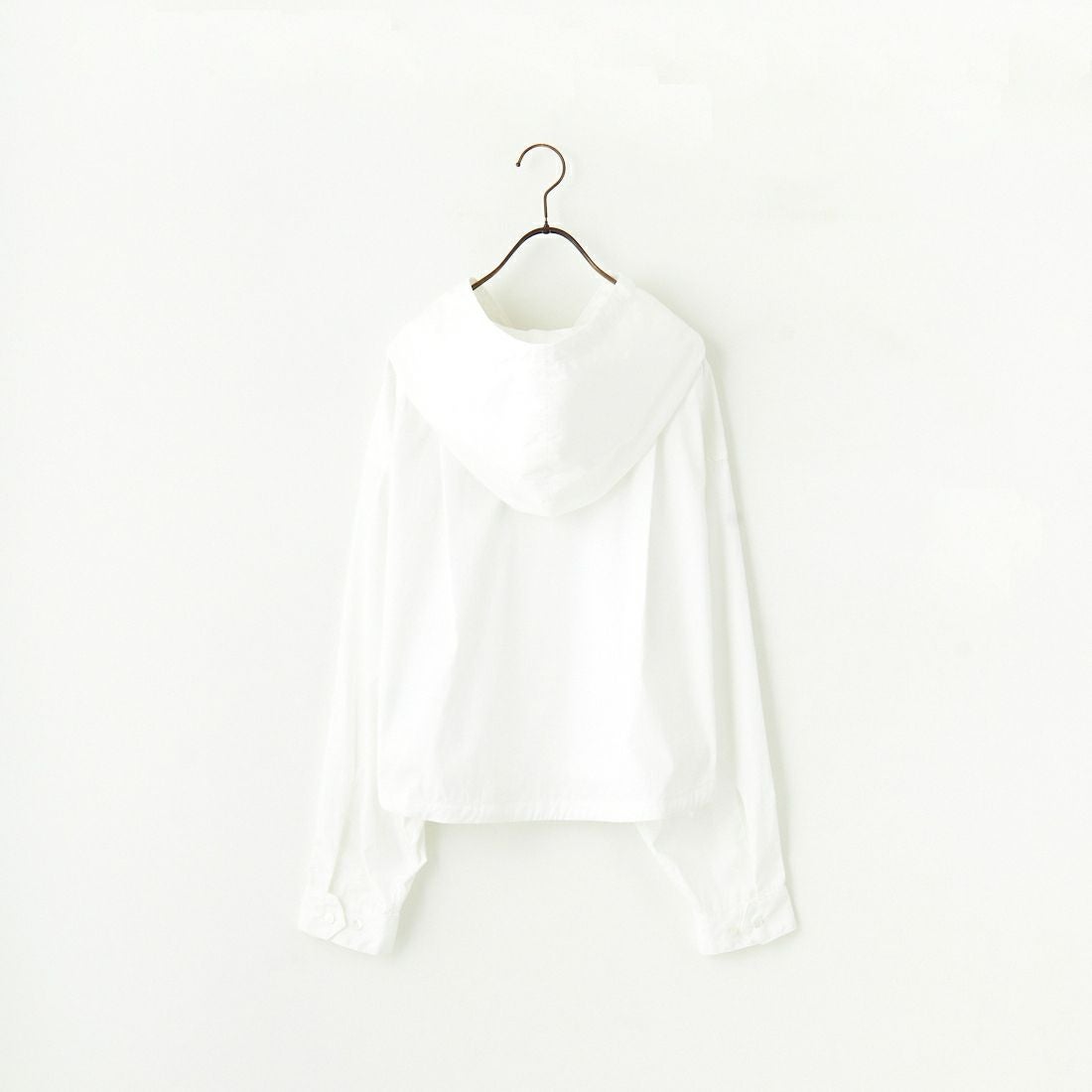 Americana × JEANS FACTORY [アメリカーナ × ジーンズファクトリー] 別注 ショート丈 フードシャツジャケット [ASO-L-779-1-JF] ﾎﾜｲﾄ