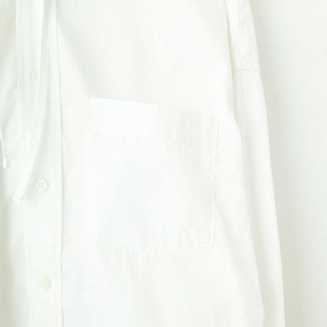 Americana × JEANS FACTORY [アメリカーナ × ジーンズファクトリー] 別注 ショート丈 フードシャツジャケット [ASO-L-779-1-JF] ﾎﾜｲﾄ