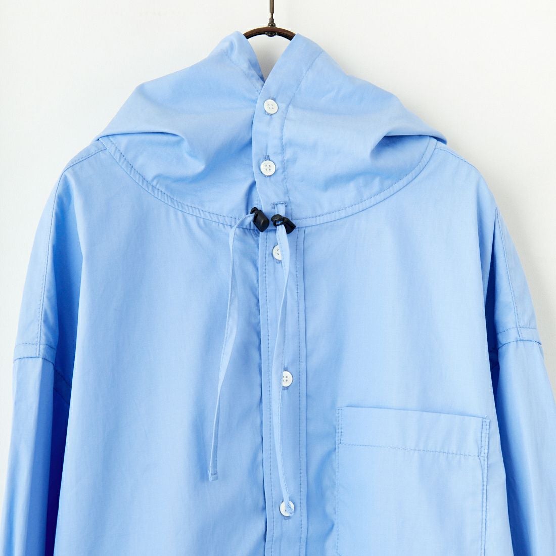 Americana × JEANS FACTORY [アメリカーナ × ジーンズファクトリー] 別注 ショート丈 フードシャツジャケット [ASO-L-779-1-JF] ｻｯｸｽ