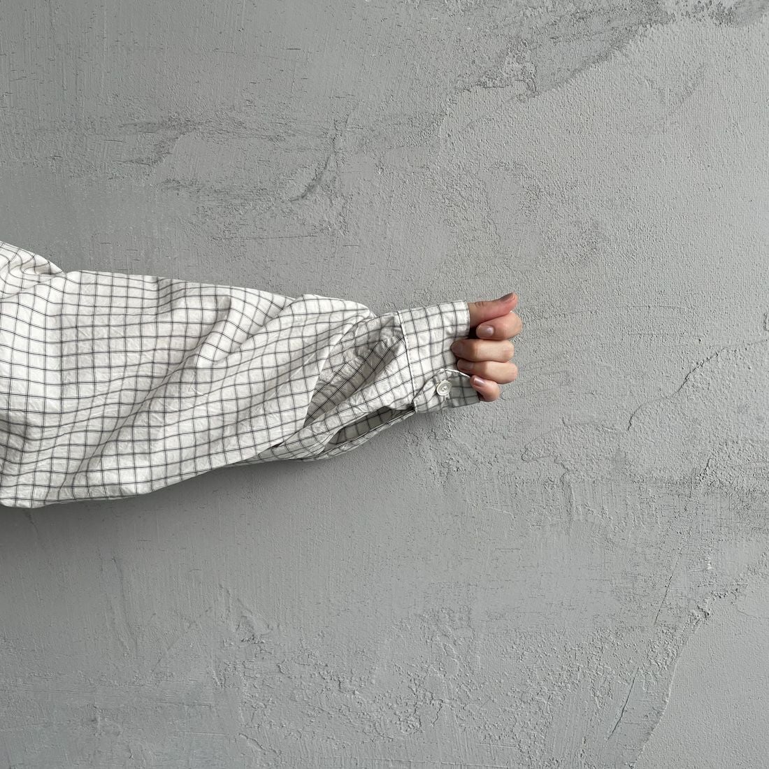 Americana × JEANS FACTORY [アメリカーナ × ジーンズファクトリー] 別注 フード付き チェックシャツアウター [ASO-L-779-2-JF] ｷﾅﾘ &&モデル身長：158cm 着用サイズ：ONE SIZE&&