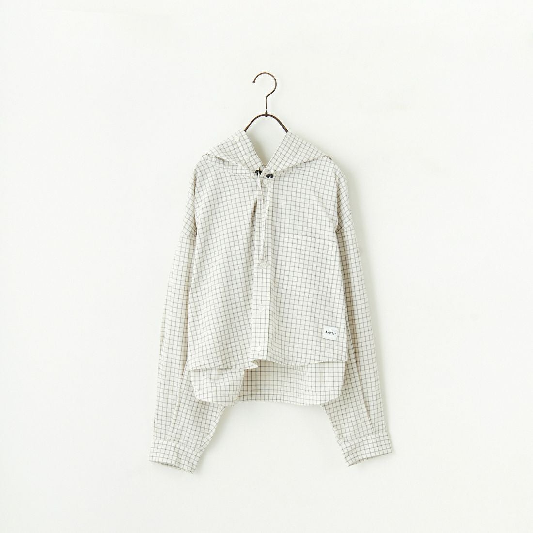 Americana × JEANS FACTORY [アメリカーナ × ジーンズファクトリー] 別注 フード付き チェックシャツアウター [ASO-L-779-2-JF] ｷﾅﾘ