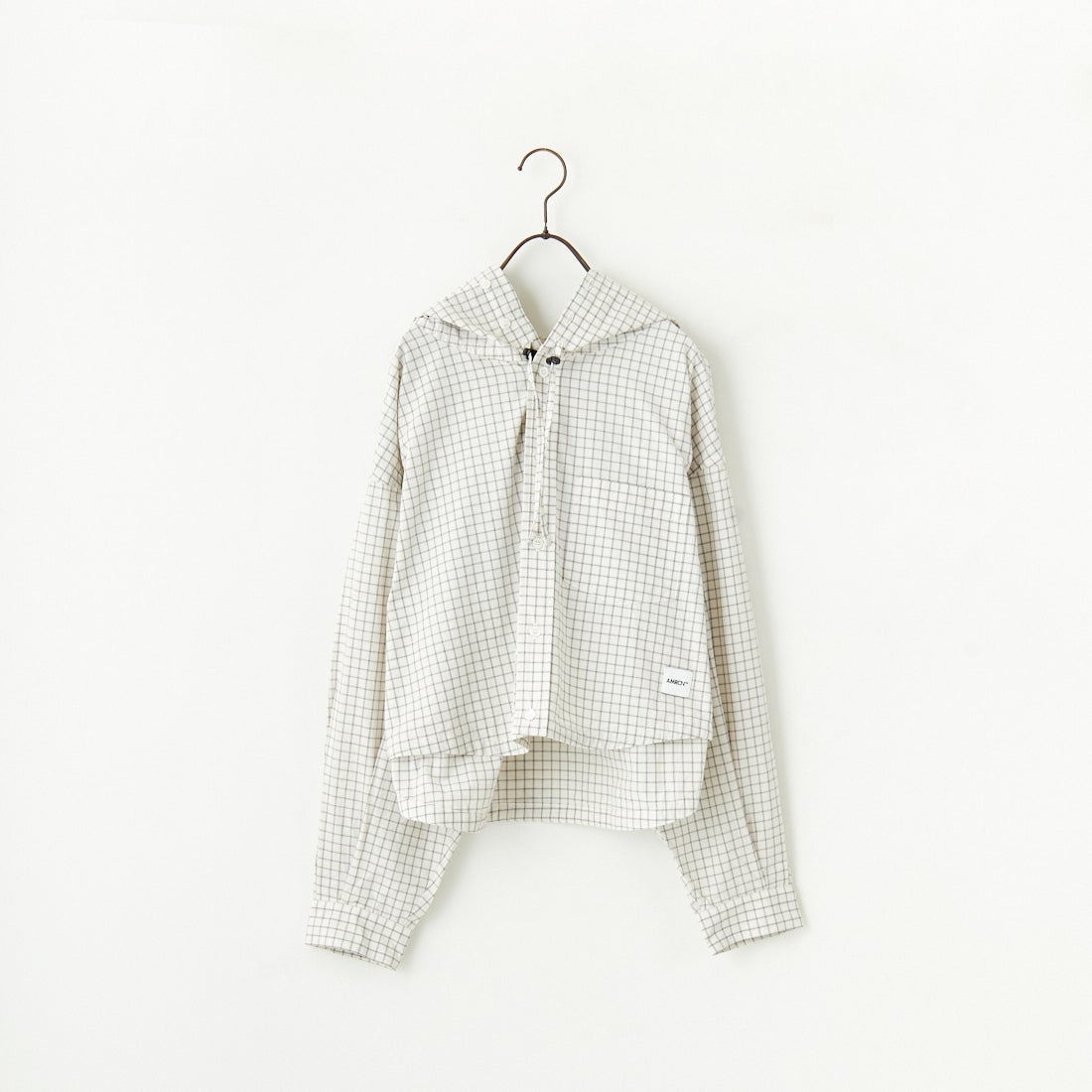 Americana × JEANS FACTORY [アメリカーナ × ジーンズファクトリー] 別注 フード付き チェックシャツアウター [ASO-L-779-2-JF] ｷﾅﾘ