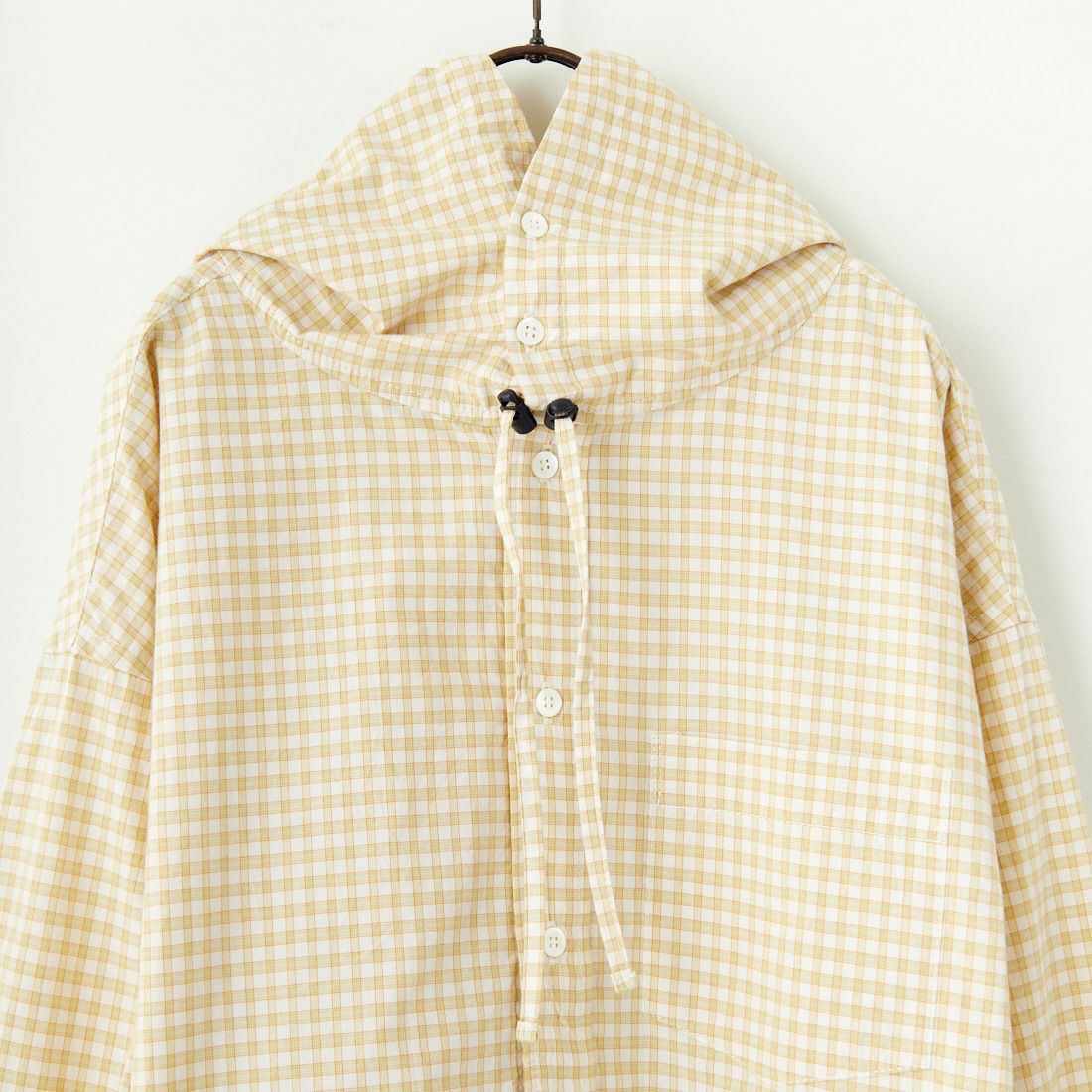 Americana × JEANS FACTORY [アメリカーナ × ジーンズファクトリー] 別注 フード付き チェックシャツアウター [ASO-L-779-2-JF] ｸﾞﾘｰﾝ
