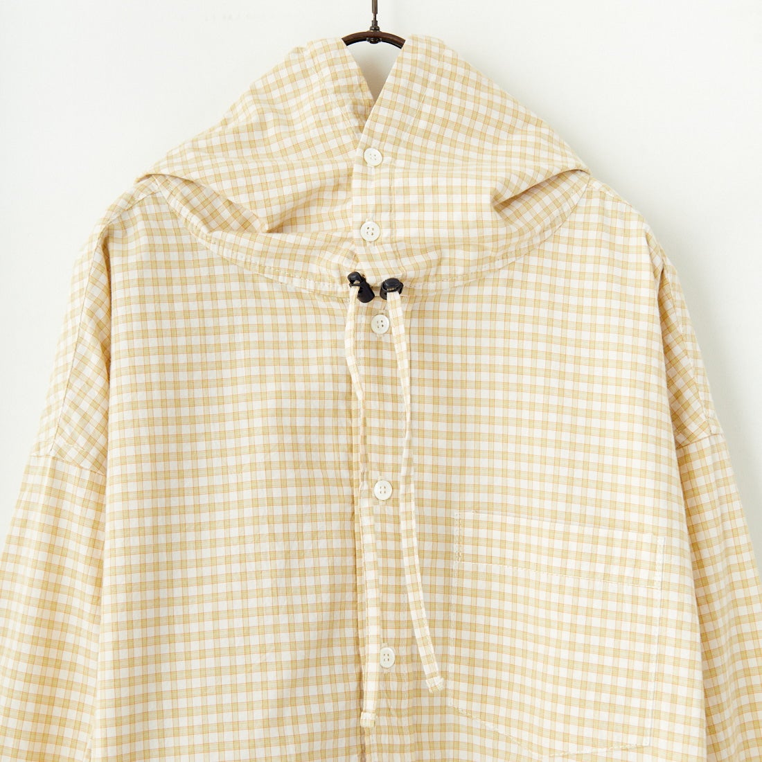 Americana × JEANS FACTORY [アメリカーナ × ジーンズファクトリー] 別注 フード付き チェックシャツアウター [ASO-L-779-2-JF] ｸﾞﾘｰﾝ