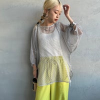 50 WHT/BLK&&モデル身長：150cm 着用サイズ：F&&