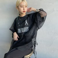 09 BLACK&&モデル身長：150cm 着用サイズ：F&&