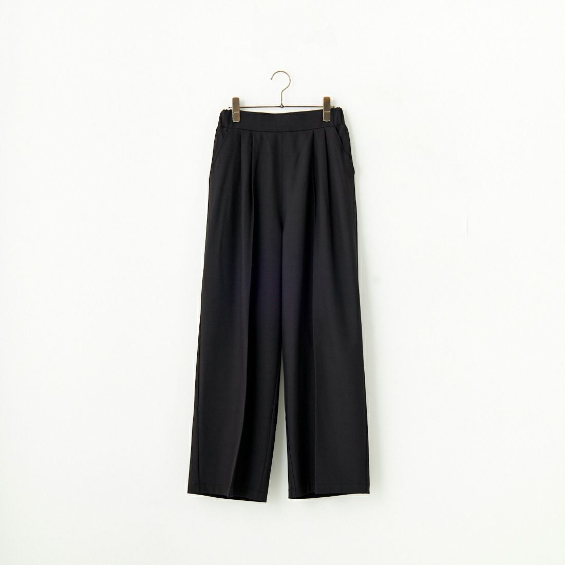 nenom [ネノム] 2WAY ラップスカートレイヤードタックワイドパンツ [NE25112013] 09 BLACK