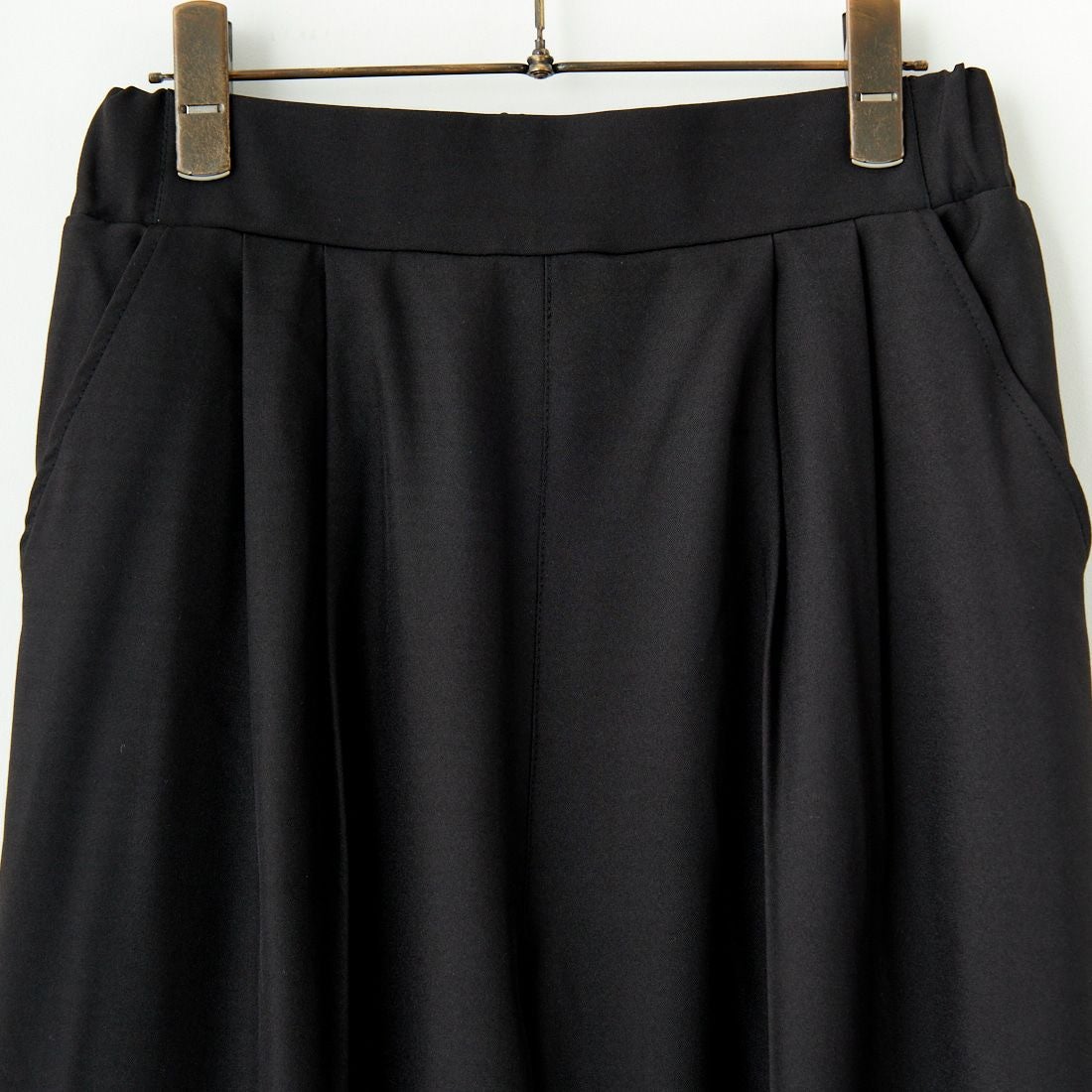 nenom [ネノム] 2WAY ラップスカートレイヤードタックワイドパンツ [NE25112013] 09 BLACK